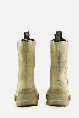 Keys Stretchable Combat Ankle Boots | 100% Authentic Leather - sundaybazar