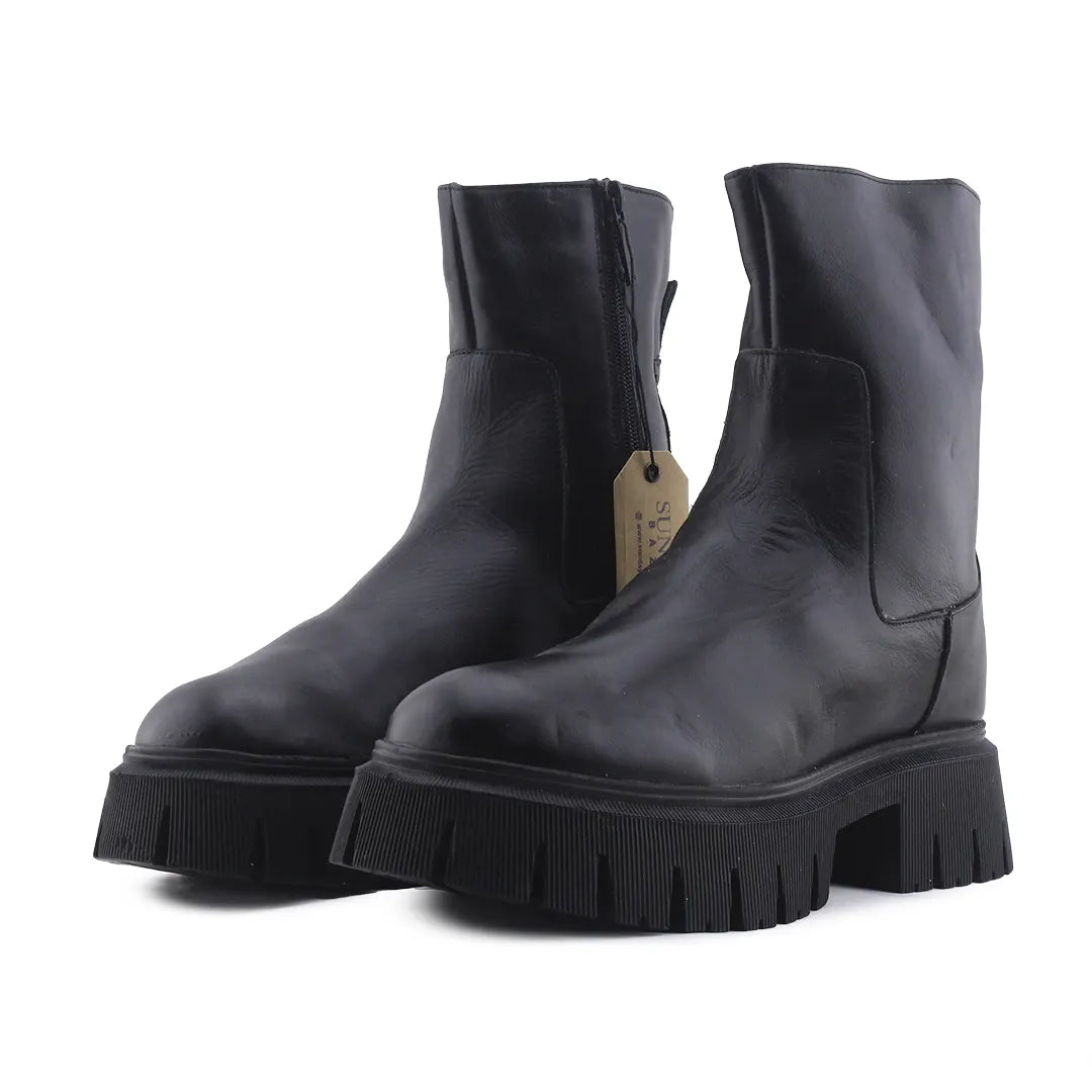 Zara Zipper Ankle Boot | 100% Authentic Leather