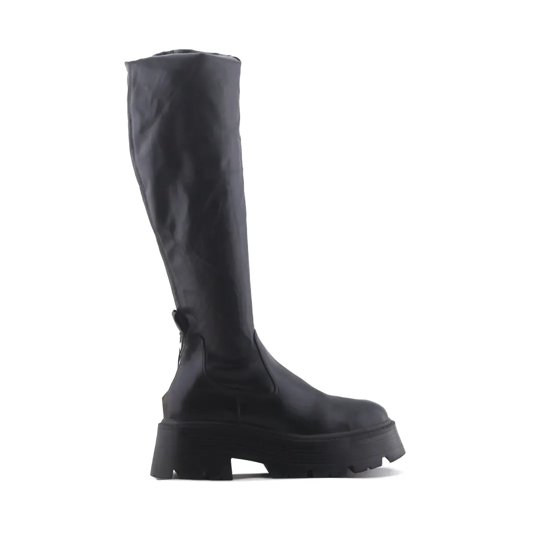 Pull & Bear Zipper Over The Knee Boot | 100% Authentic Leather
