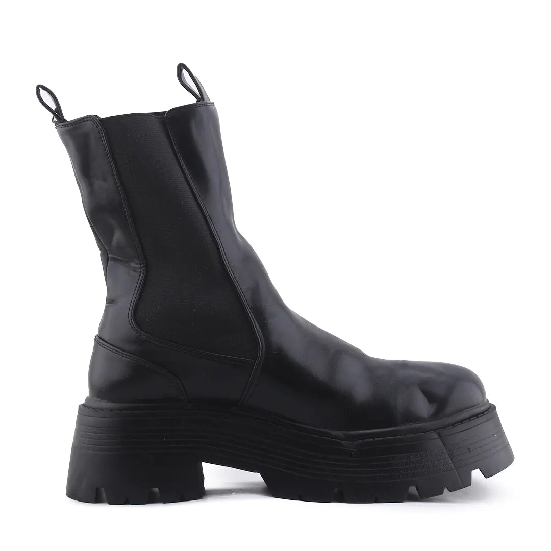 Pull & Bear Stretchable Ankle Boot | 100% Authentic Leather