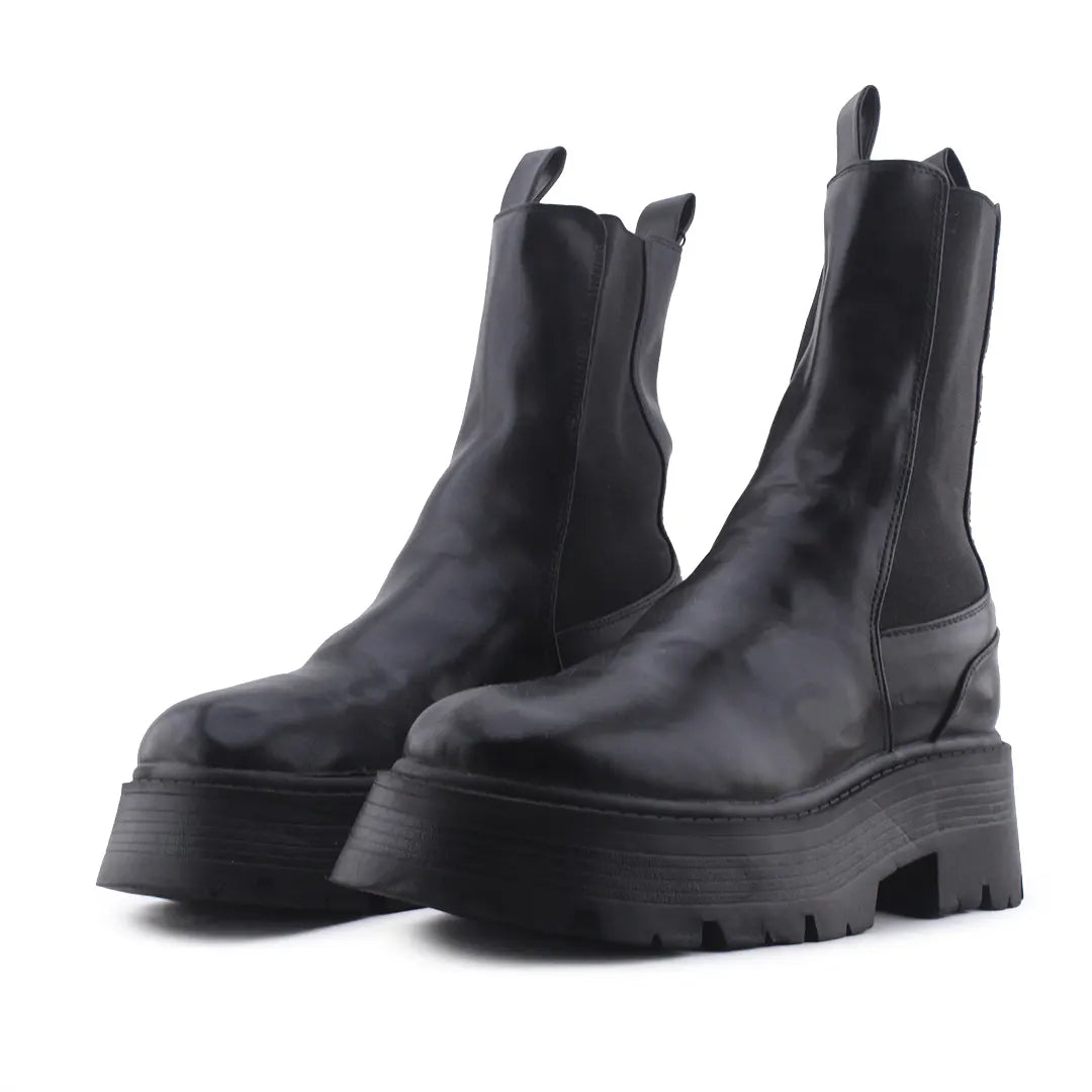 Pull & Bear Stretchable Ankle Boot | 100% Authentic Leather
