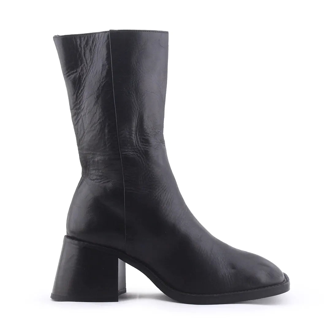 Zara Zipper Stretchable Ankle Boot | 100% Authentic Leather