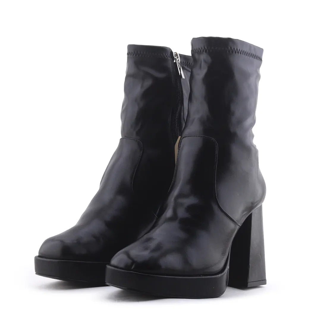 Pull & Bear Zipper Ankle Boot | 100% Authentic Leather