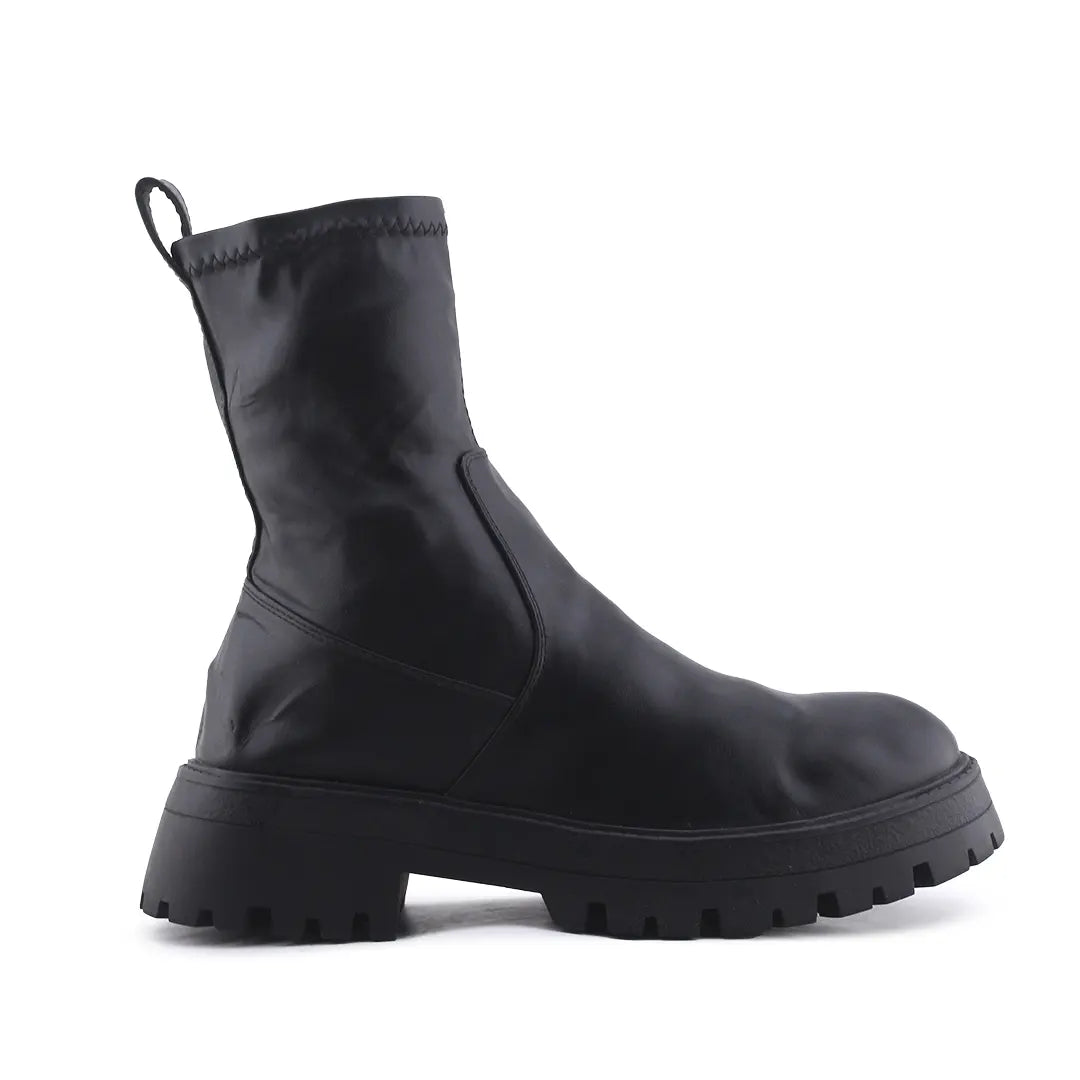 Pull & Bear Zipper Ankle Boot | 100% Authentic Leather