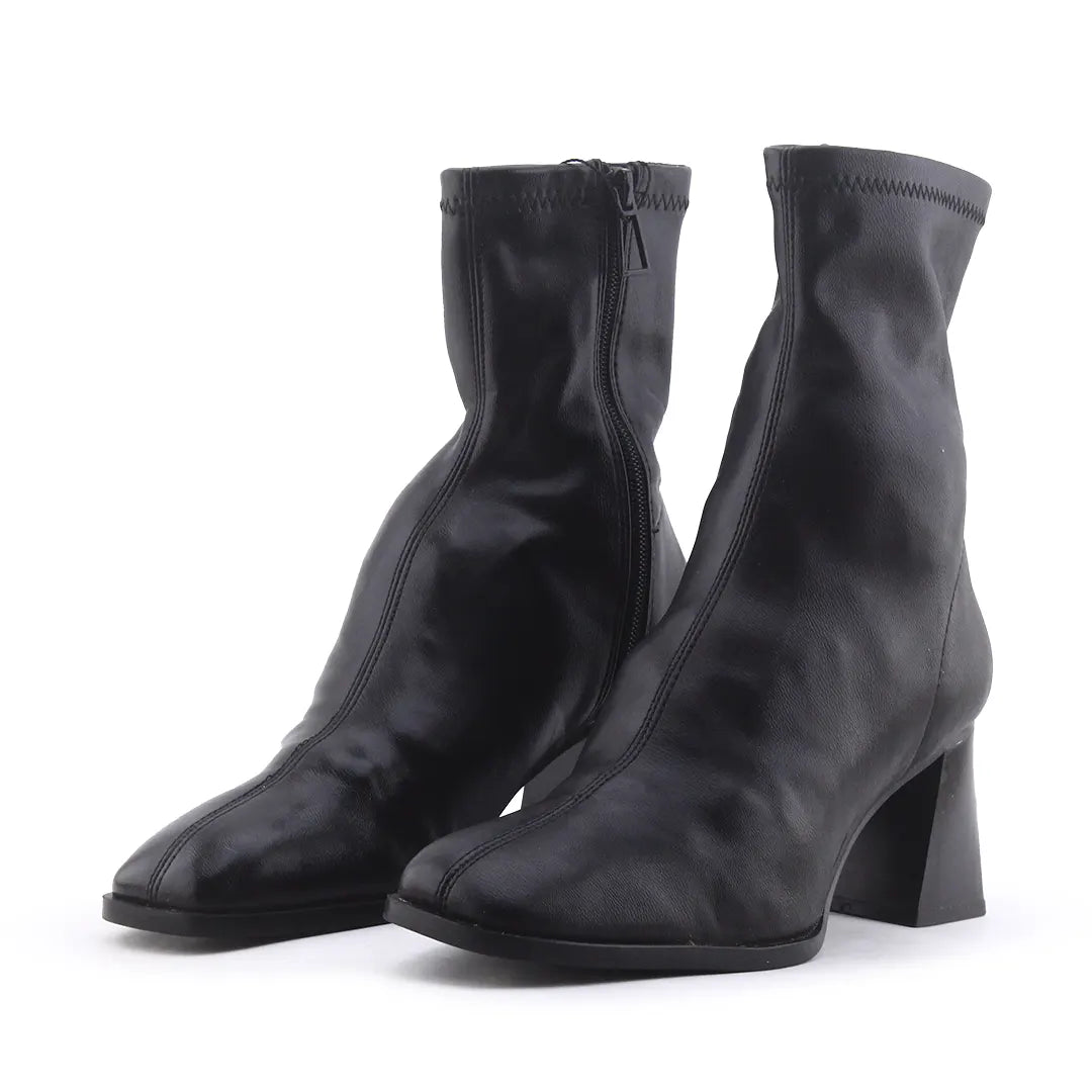 Stradivarius Zipper Ankle Boot | 100% Authentic Leather