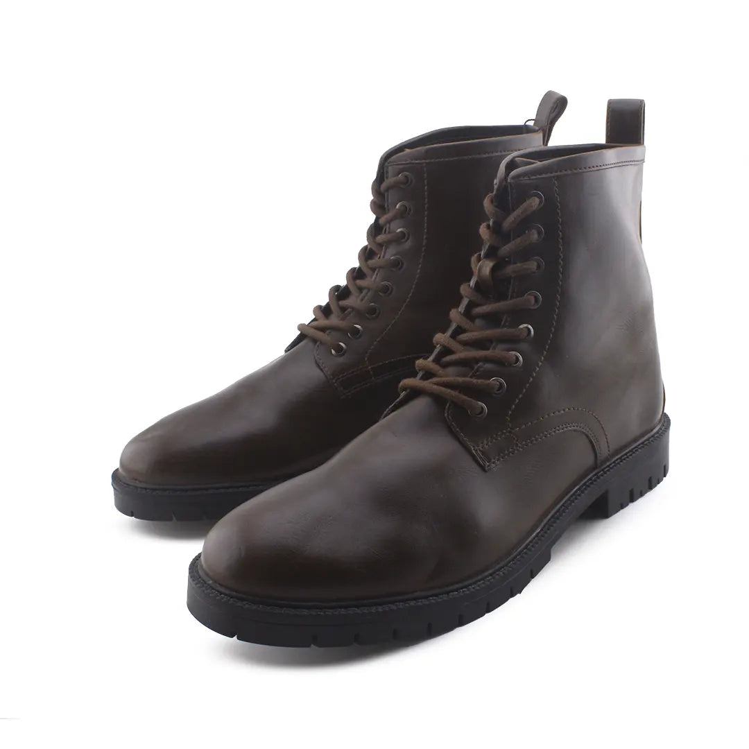 Pull & Bear Lace Up Chelsea Ankle Boots (100% Authentic Leather)