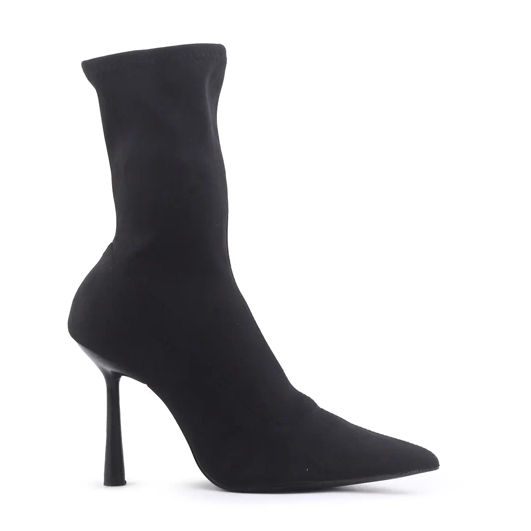 Zara Zipper Textile Ankle Boot