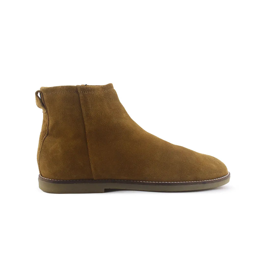 Zara Zipper Chelsea Ankle Boots (Suede)