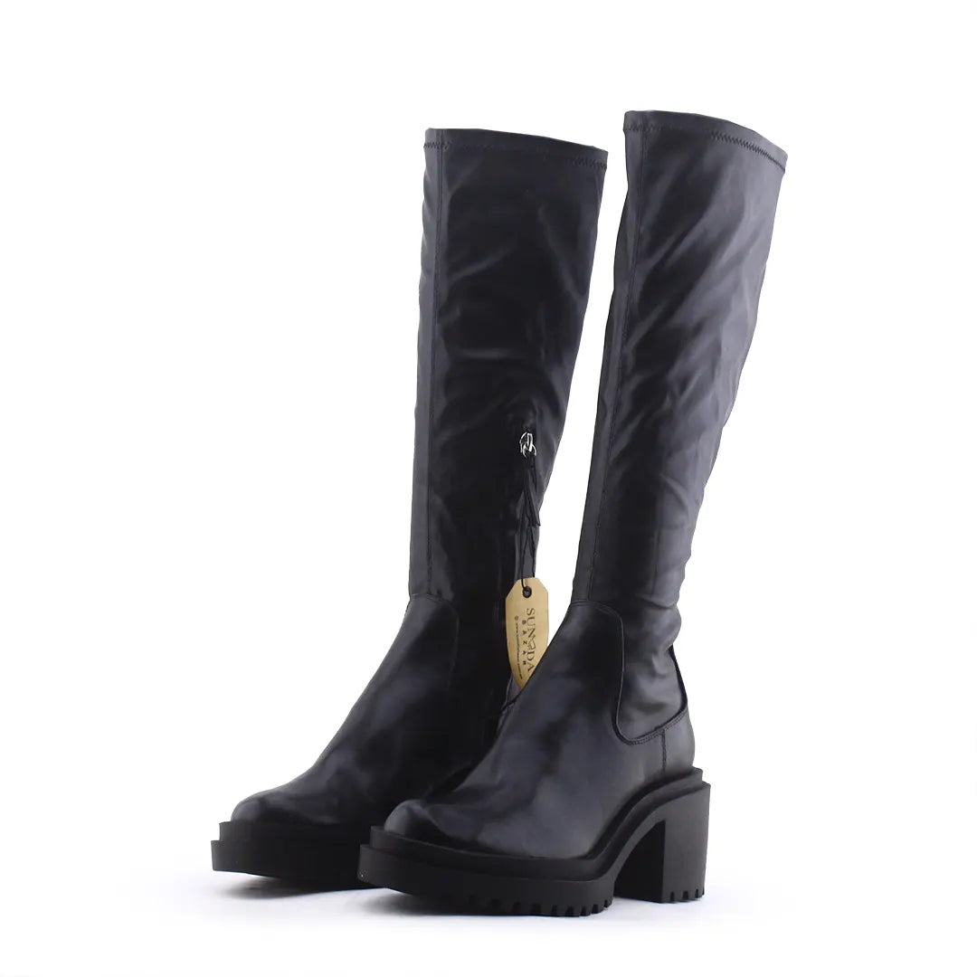 Zara Zipper Knee High Boot | 100% Authentic Leather