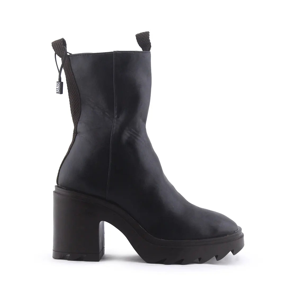 Zara Zipper Ankle Boot | 100% Authentic Leather