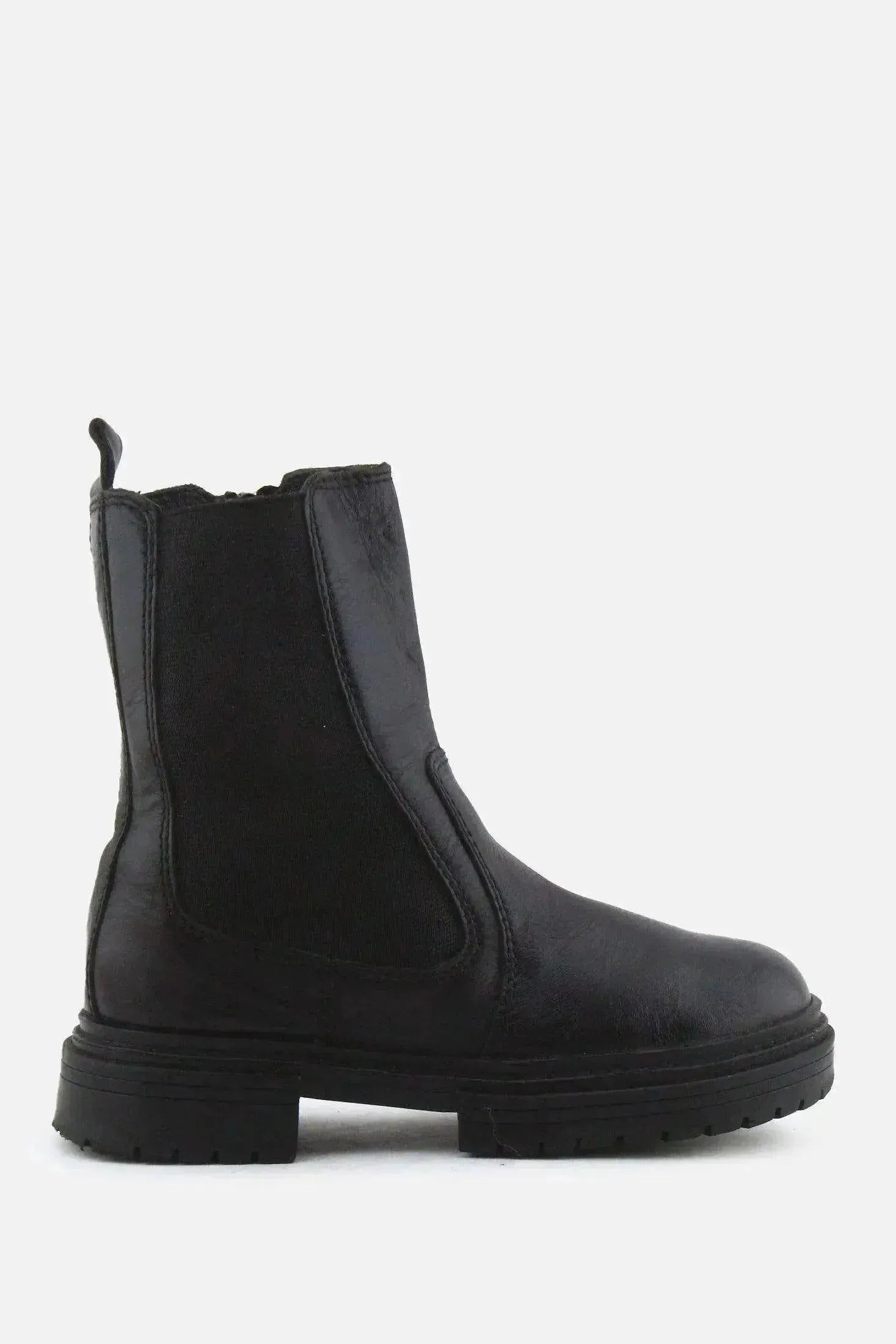 Zara Zipper Stretchable Chelsea Ankle Boots | 100% Authentic Leather - sundaybazar