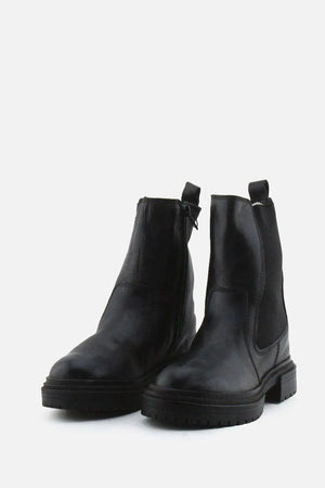 Zara Zipper Stretchable Chelsea Ankle Boots | 100% Authentic Leather - sundaybazar