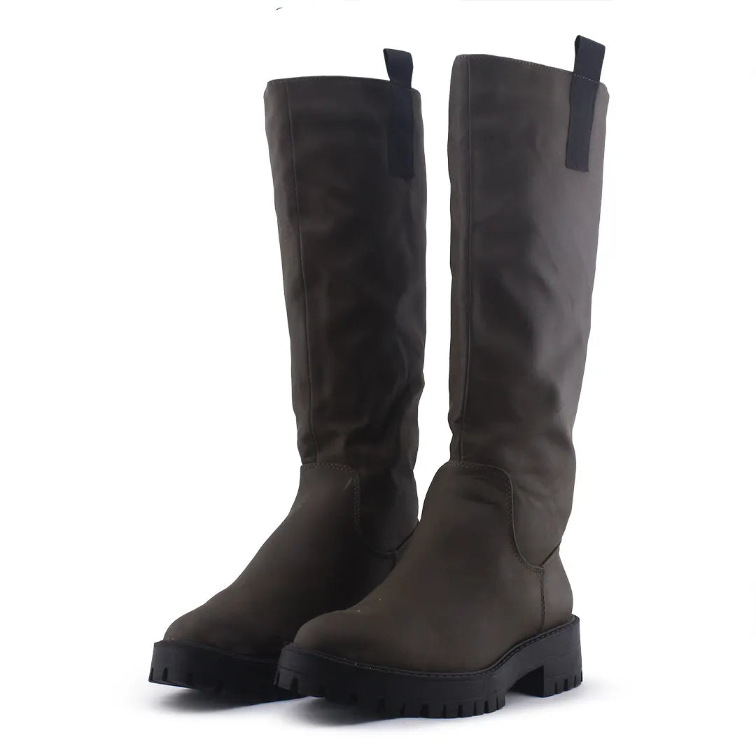 Pull & Bear Knee High Boot | 100% Authentic Leather