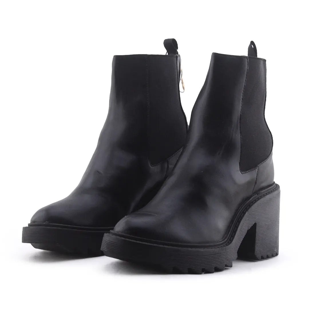 Stradivarius Stretchable Ankle Boot | 100% Authentic Leather
