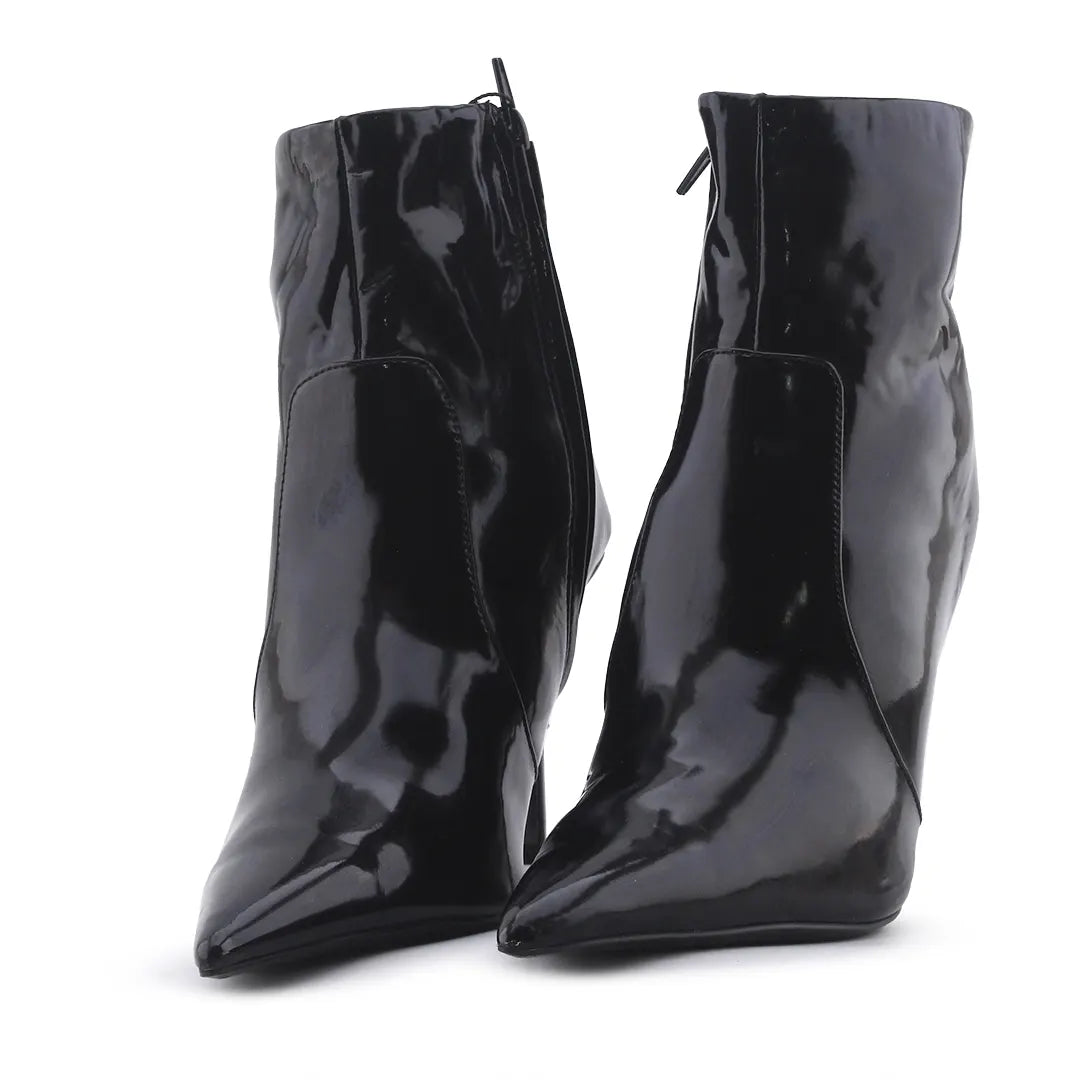 Zara Zipper Patent Ankle Boot
