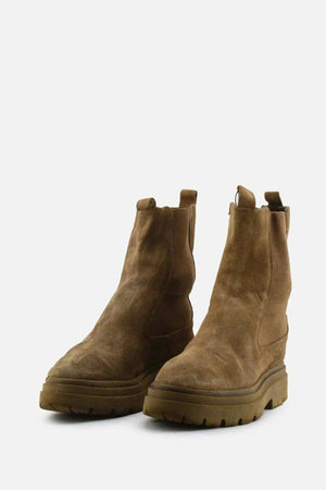 Zara Stretchable Chelsea Ankle Boots | Suede - sundaybazar