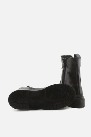 Zara Zipper Stretchable Chelsea Ankle Boots | 100% Authentic Leather - sundaybazar