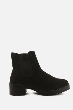 Lefties Stretchable Chelsea Ankle Boots | Suede - sundaybazar