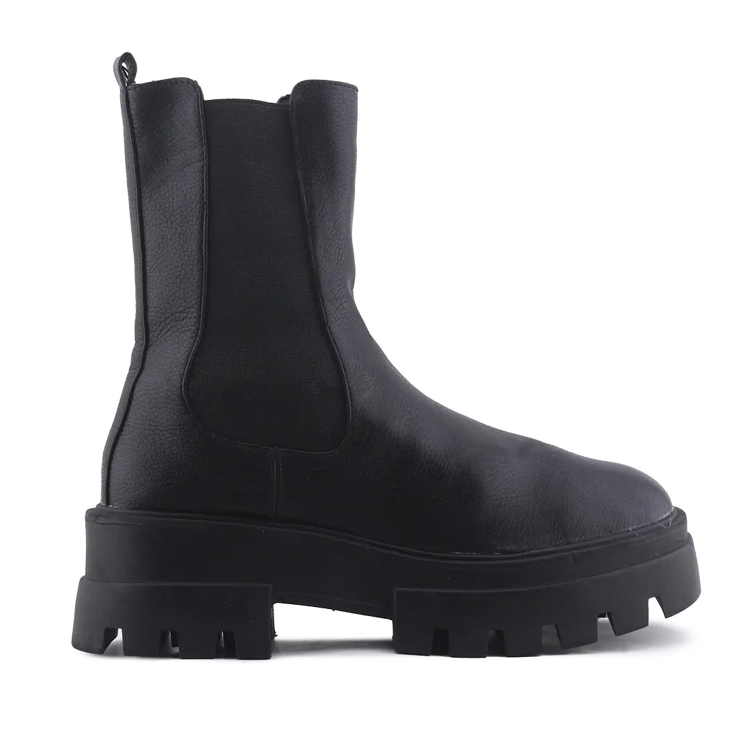 Pull & Bear Stretchable Ankle Boot | 100% Authentic Leather