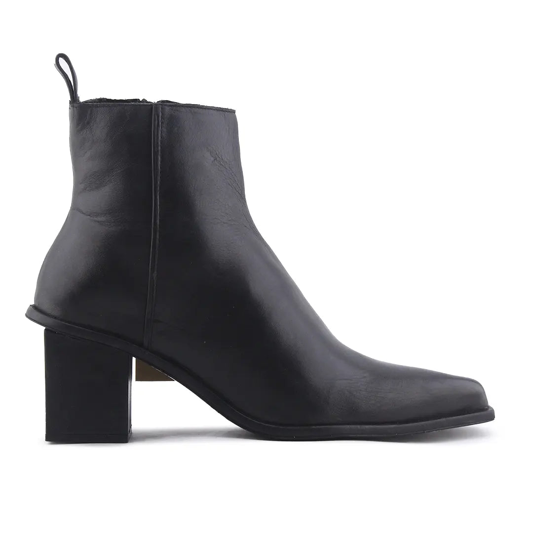 Zara Zipper Ankle Boot | 100% Authentic Leather