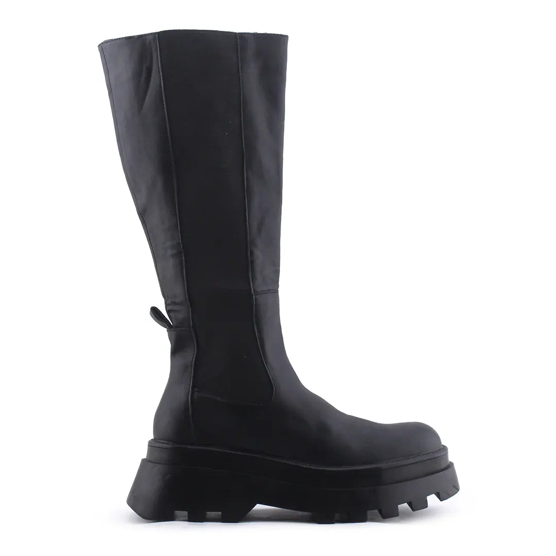 Pull & Bear Stretchable Knee High Boot | 100% Authentic Leather