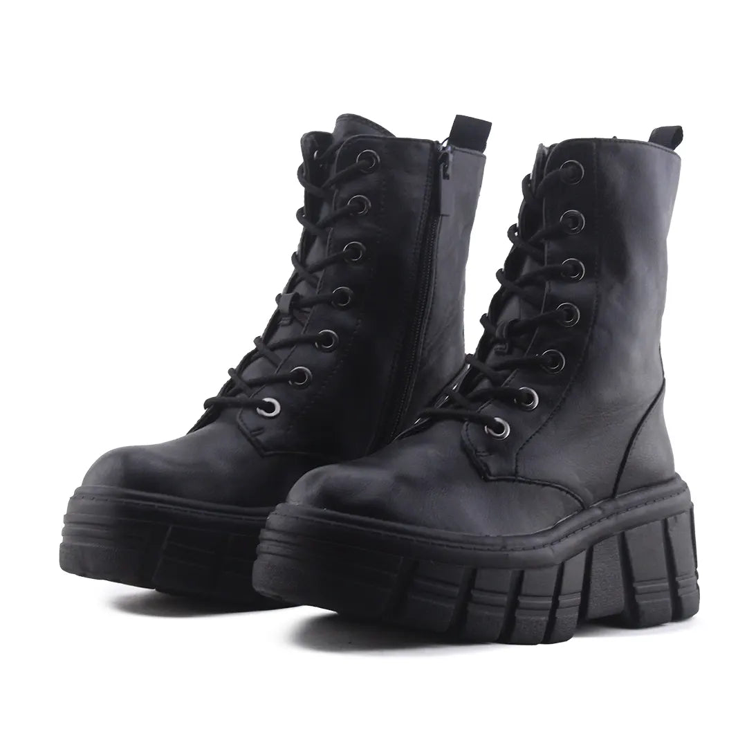 Stradivarius Lace Up Ankle Boot | 100% Authentic Leather