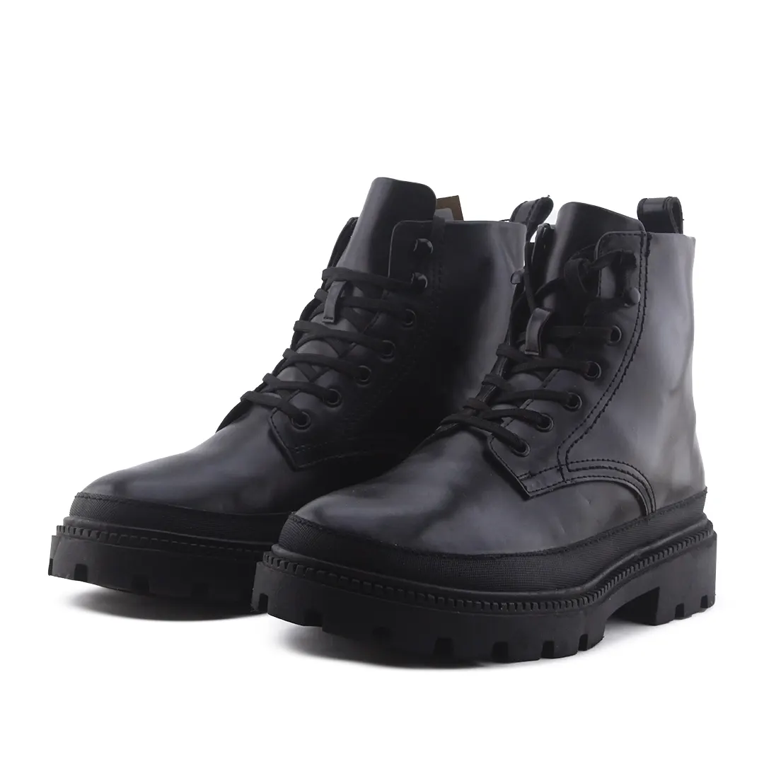 Zara Lace Up Ankle Boot | 100% Authentic Leather