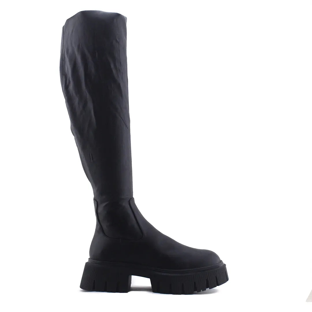 Zara Zipper Over The Knee Boot | 100% Authentic Leather
