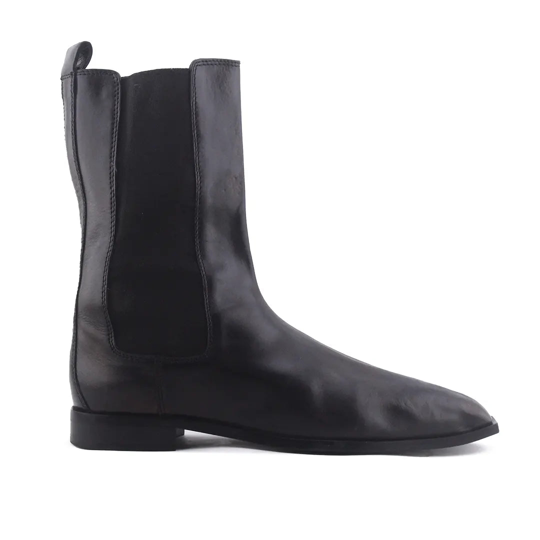 Massimo Dutti Stretchable Ankle Boot | 100% Authentic Leather