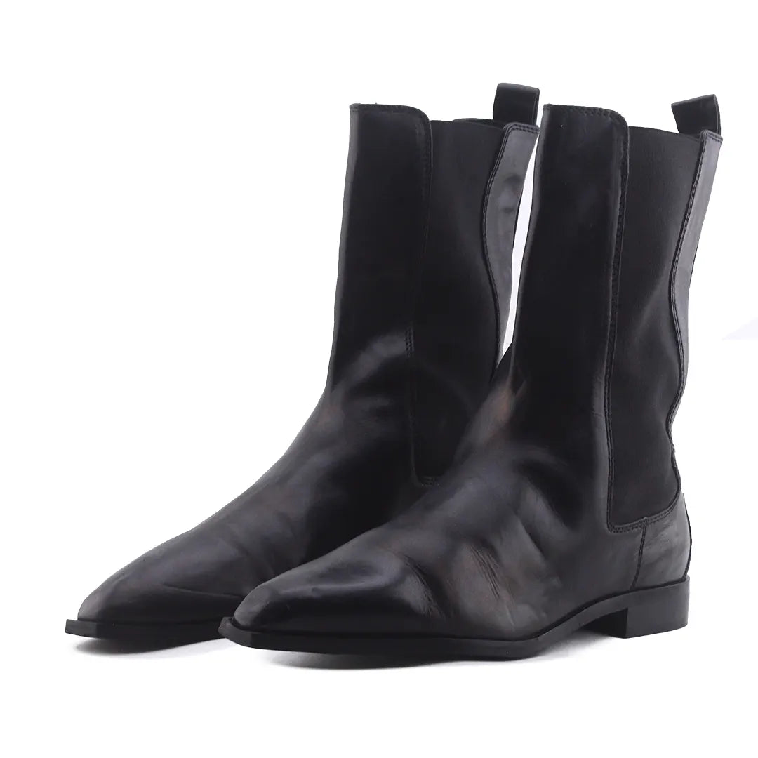 Massimo Dutti Stretchable Ankle Boot | 100% Authentic Leather