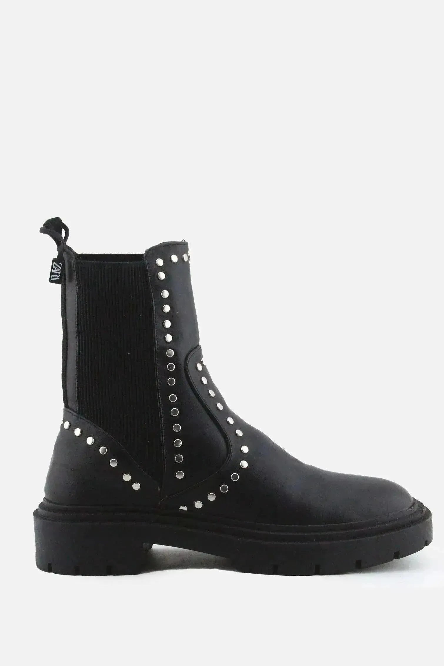Zara Stretchable Chelsea Ankle Boots | 100% Authentic Leather - sundaybazar