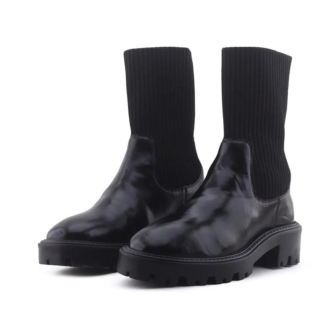 Lefties Stretchable Ankle Boot | 100% Authentic Leather