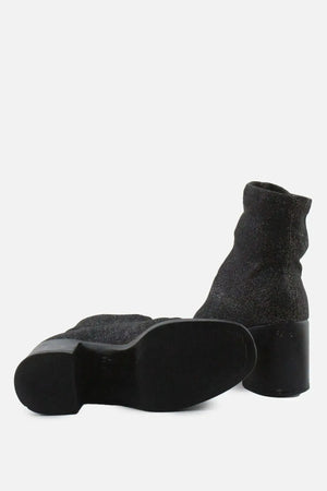 Primark Block Ankle Boots | Textile - sundaybazar