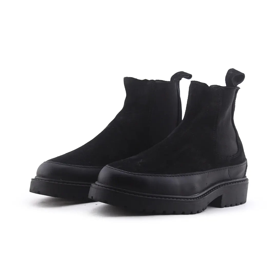 Zara Stretchable Suede Ankle Boot