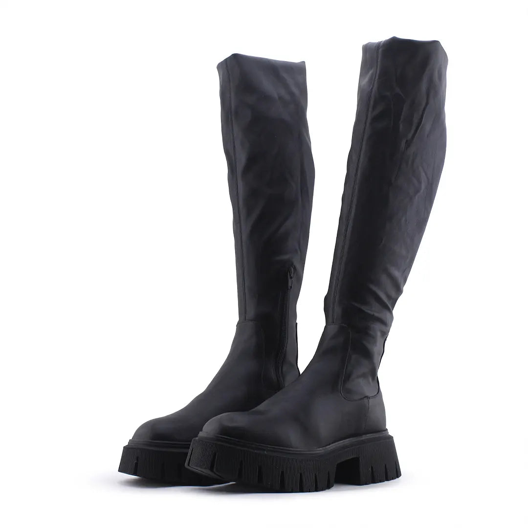 Zara Zipper Thigh High Boot | 100% Authentic Leather