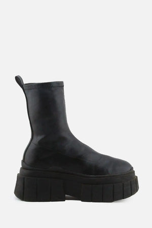 Bershka Block Ankle Boots | 100% Authentic Leather - sundaybazar