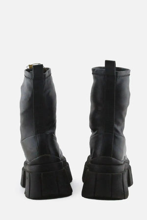 Bershka Block Ankle Boots | 100% Authentic Leather - sundaybazar