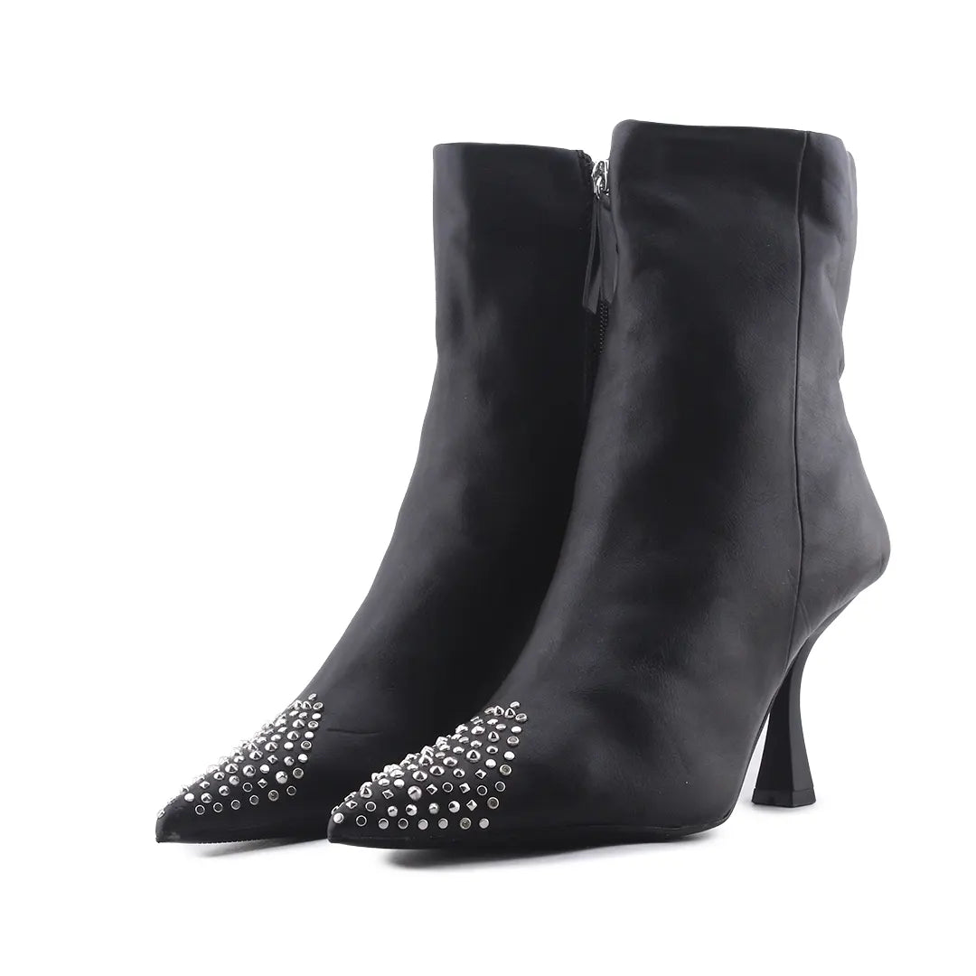 Zara Zipper Ankle Boot | 100% Authentic Leather