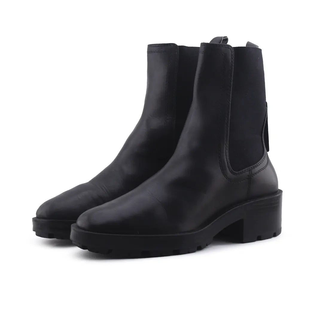 Massimo Dutti Stretchable Ankle Boot | 100% Authentic Leather