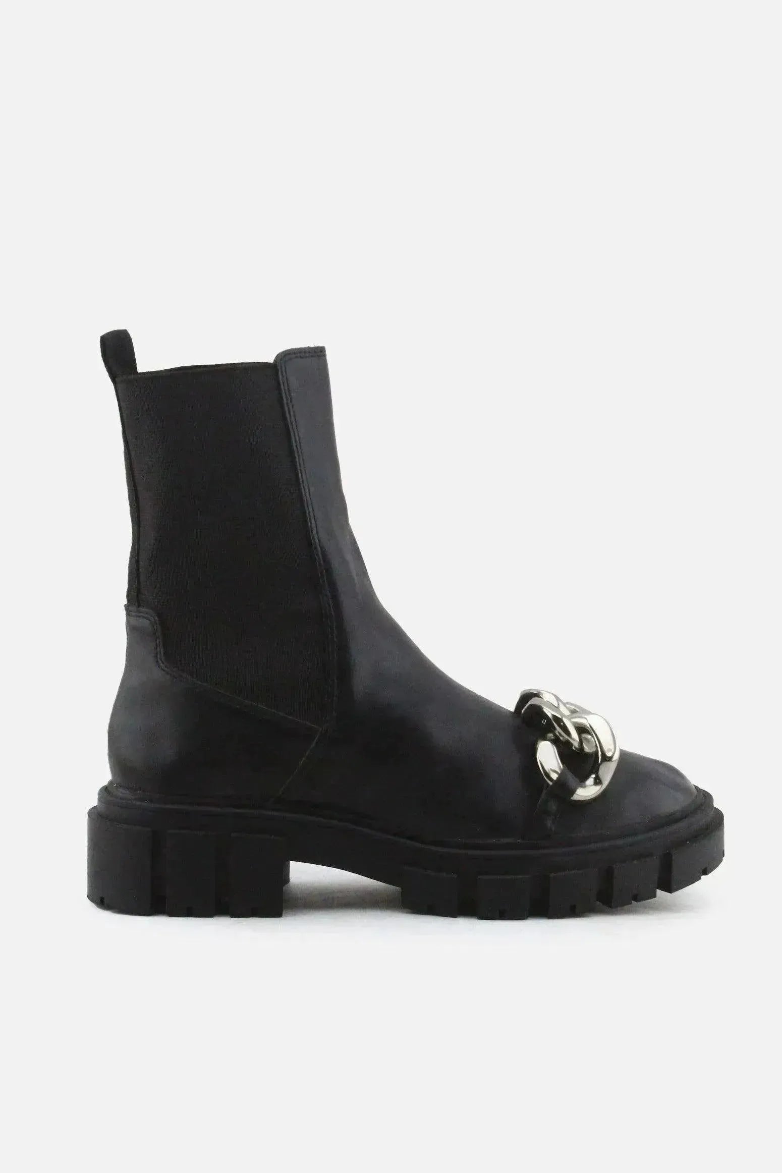 Stradivarius Stretchable Chelsea Ankle Boots | 100% Authentic Leather - sundaybazar