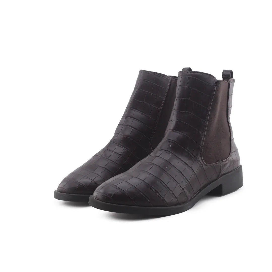 Lefties Stretchable Chelsea Ankle Boots (100% Authentic Leather)