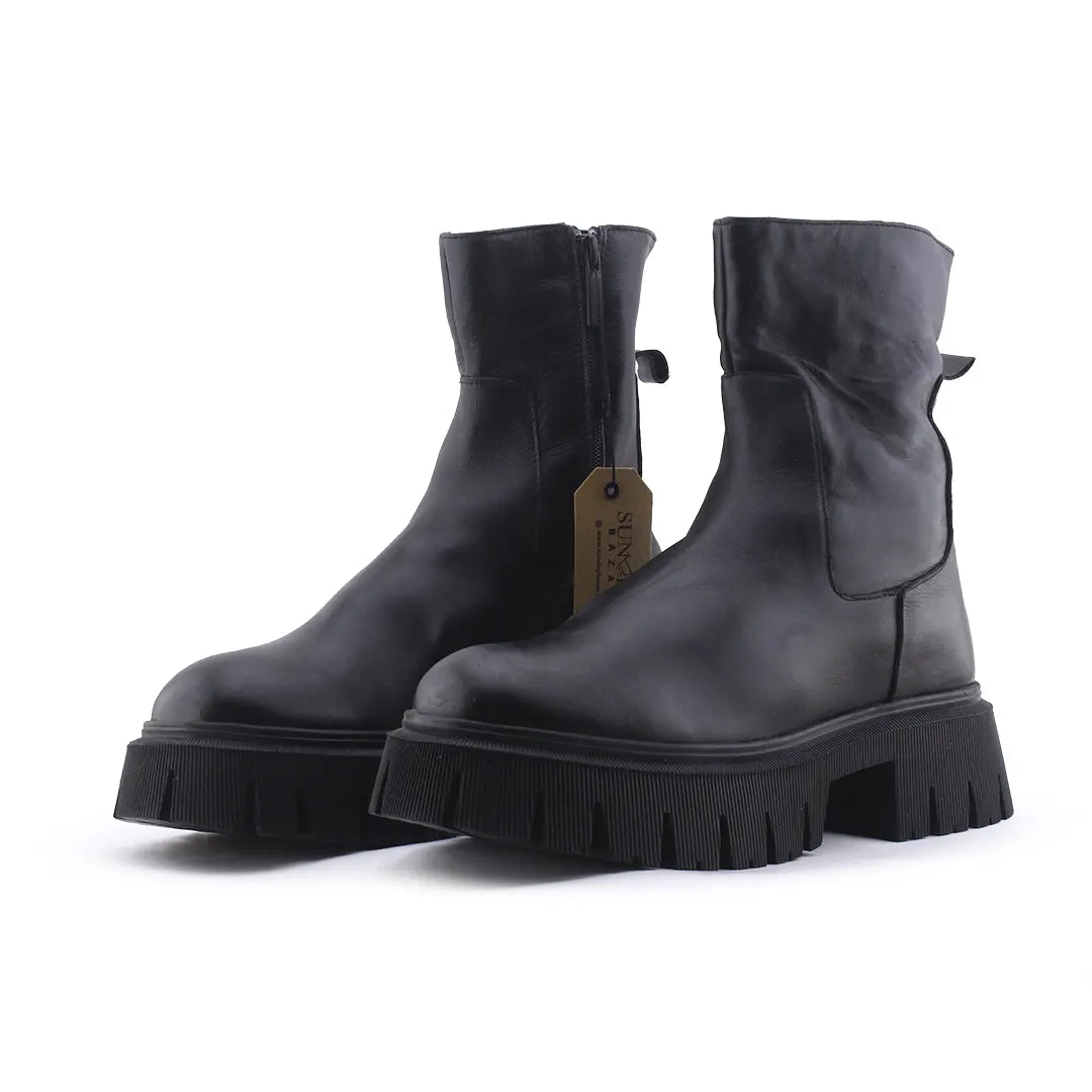 Zara Zipper Ankle Boot | 100% Authentic Leather