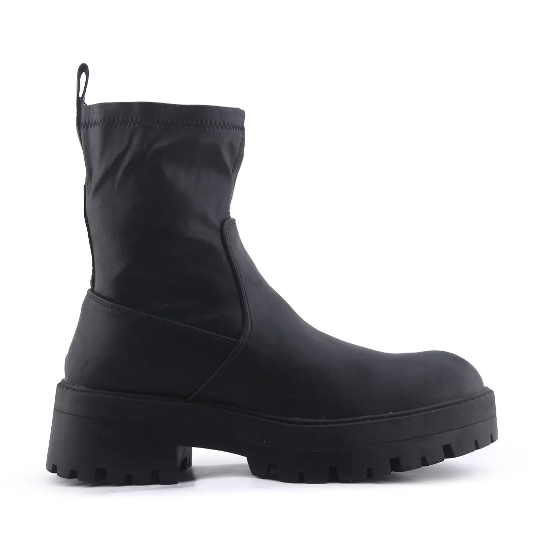 Pull & Bear Zipper Ankle Boot | 100% Authentic Leather