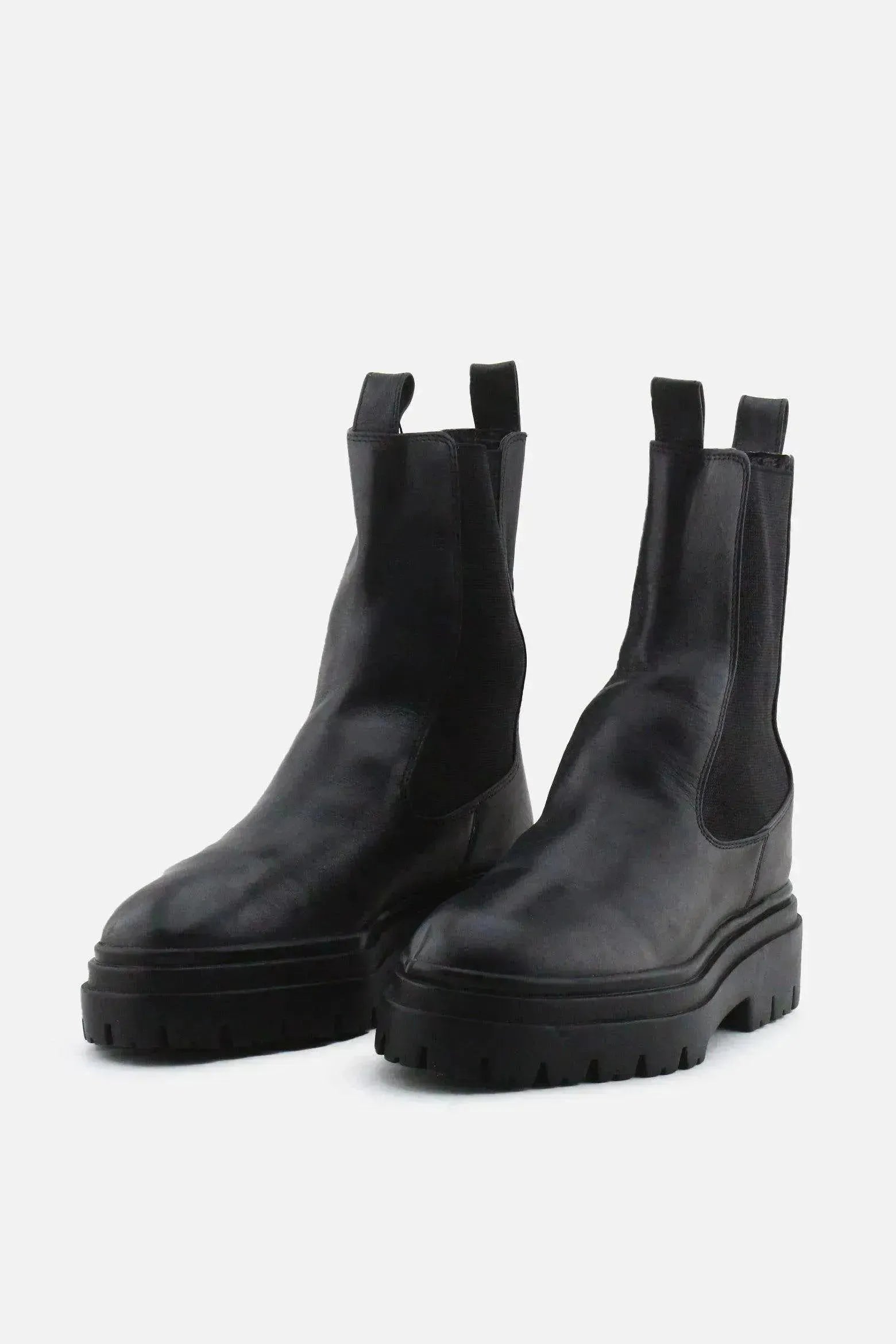 Zara Stretchable Chelsea Ankle Boots | 100% Authentic Leather - sundaybazar