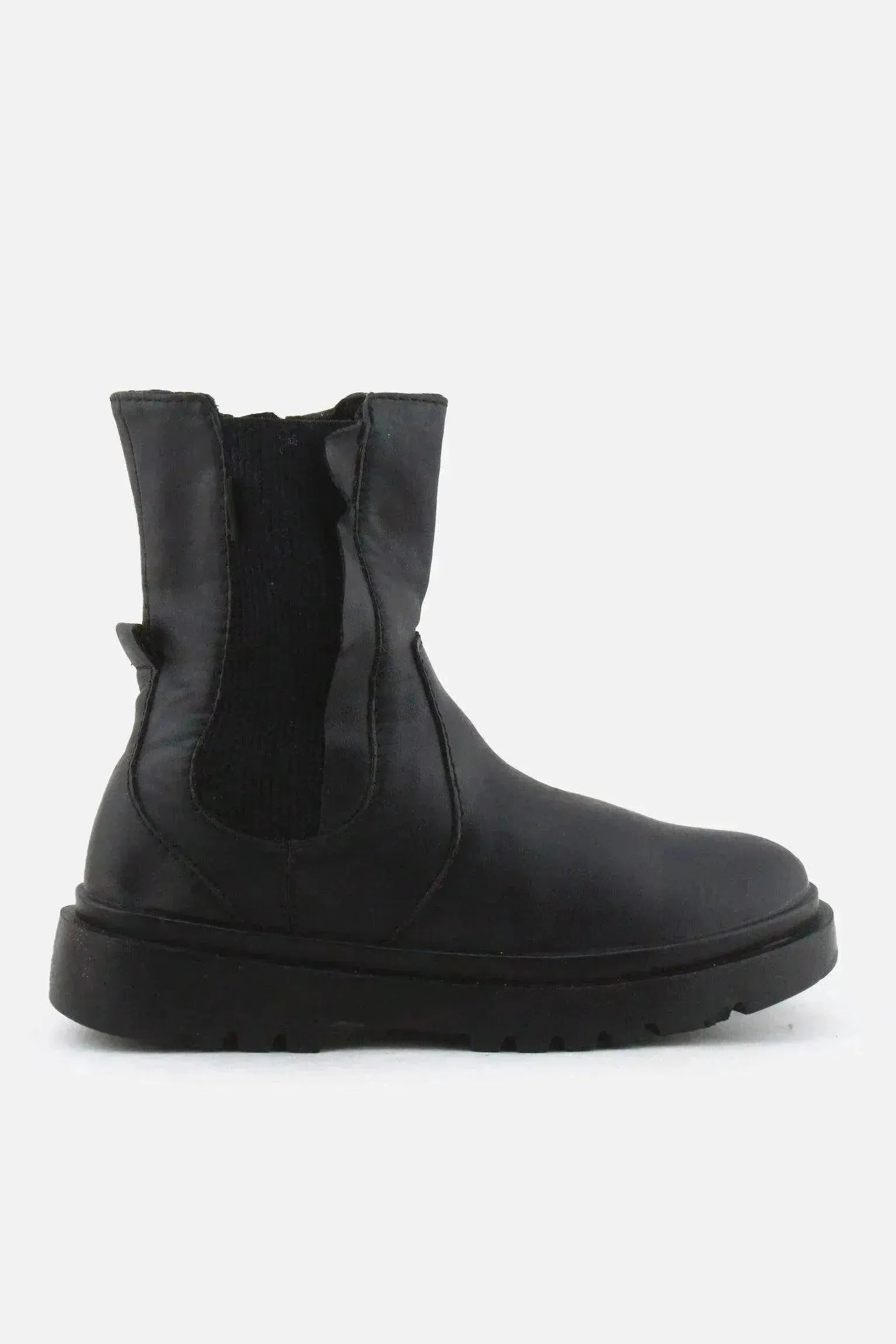 Zara Zipper Stretchable Chelsea Ankle Boots | 100% Authentic Leather - sundaybazar