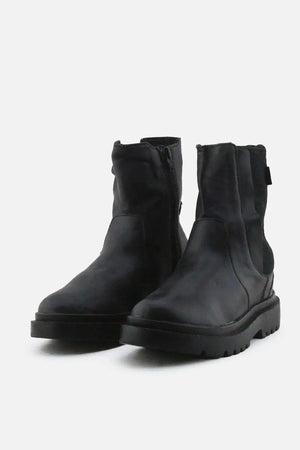 Zara Zipper Stretchable Chelsea Ankle Boots | 100% Authentic Leather - sundaybazar