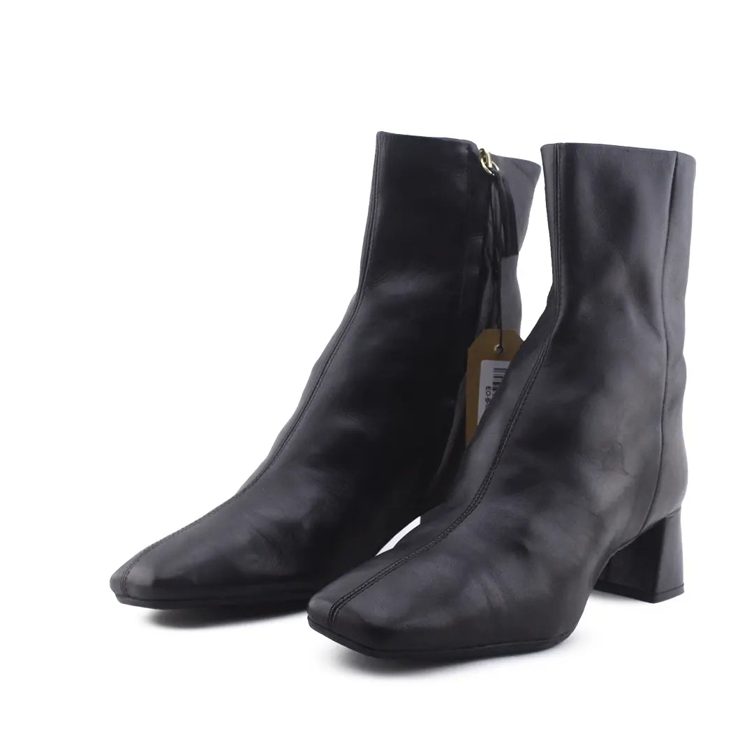 Zara Zipper Ankle Boot | 100% Authentic Leather