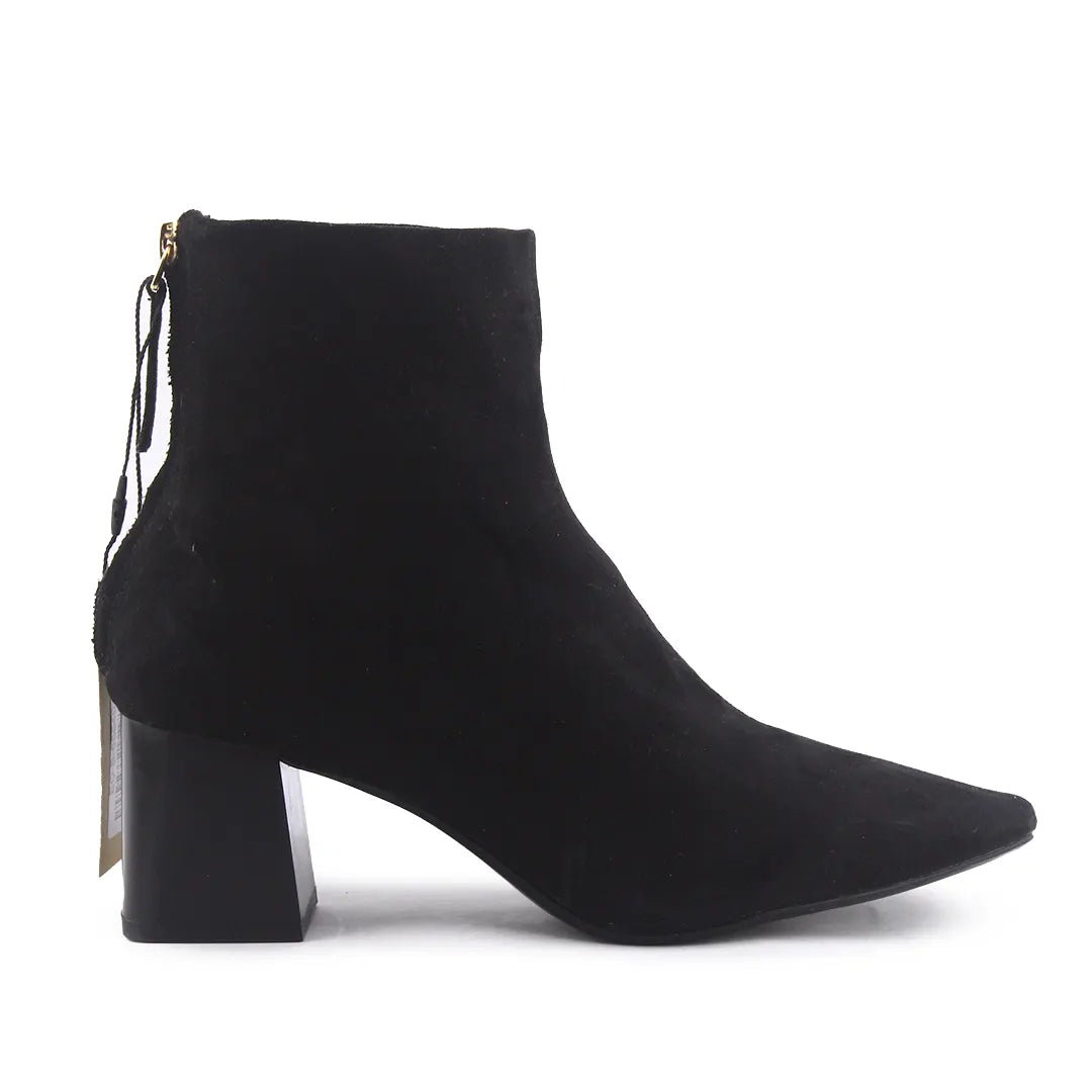 Mango Zipper Suede Ankle Boot