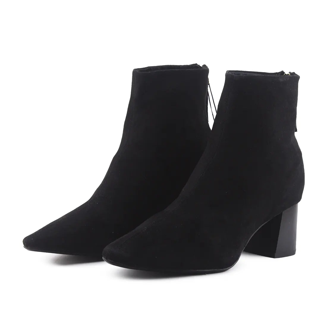 Mango Zipper Suede Ankle Boot