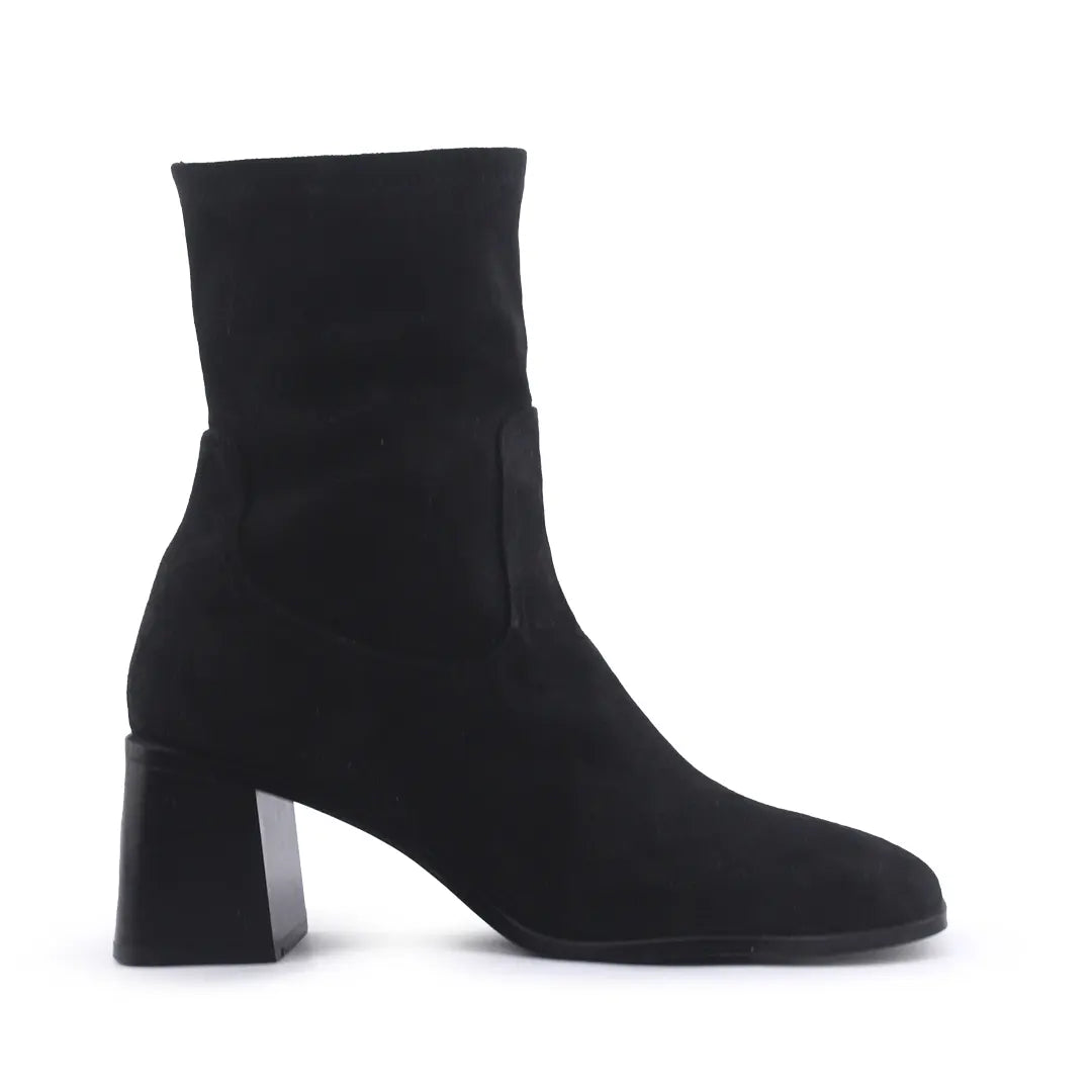 Zara Zipper Suede Ankle Boot
